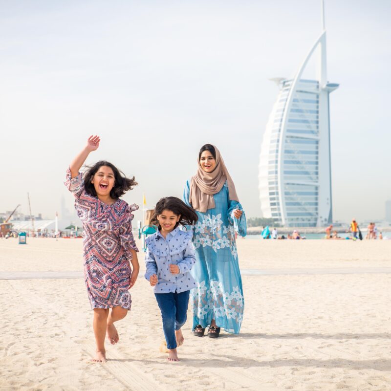Happy family in Dubai